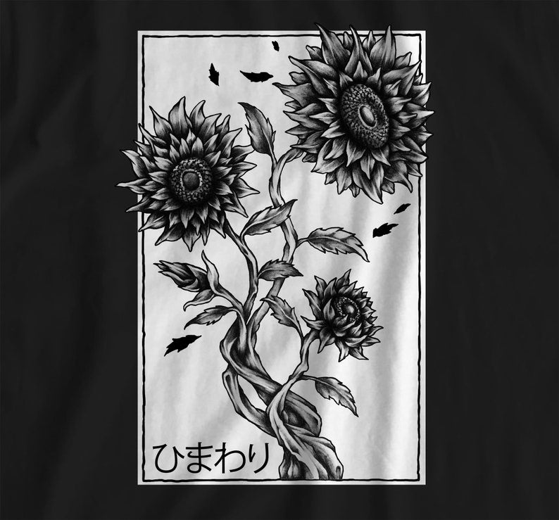 Japanese Sunflower Aesthetic T-shirt