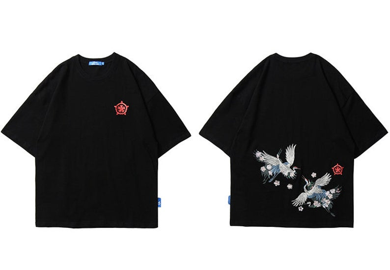 Embroidery Bird Aesthetic T-shirt