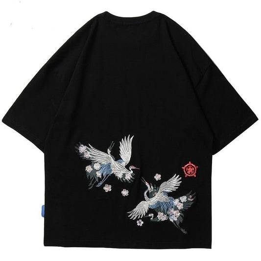 Embroidery Bird Aesthetic T-shirt